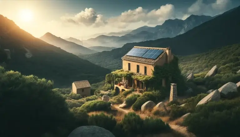 Particulier 4 Panneaux solaires maisons en Corse