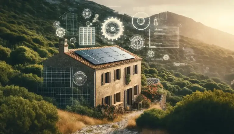 Particulier 6 Panneaux solaires maisons en Corse solution clé en main